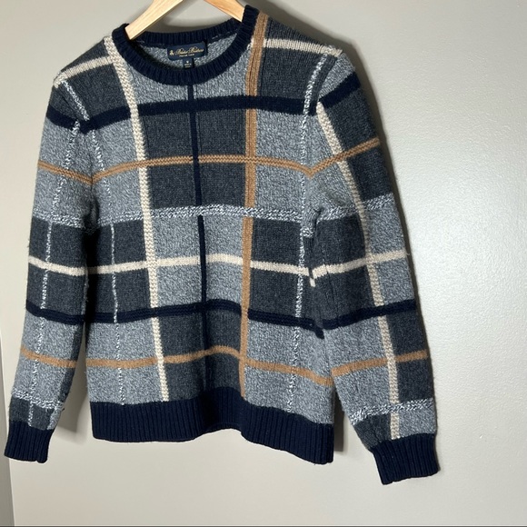 Brooks Brothers Italian yarn 100% Merino wool pullover sweater Mens size M - Picture 2 of 6